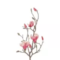 Τεχνητός Κήπος WHITE - PINK MAGNOLIA  Τεχνητό Διακοσμητικό Κλαδί Ροζ Μανόλια Μ30 x Π13 x Υ110cm