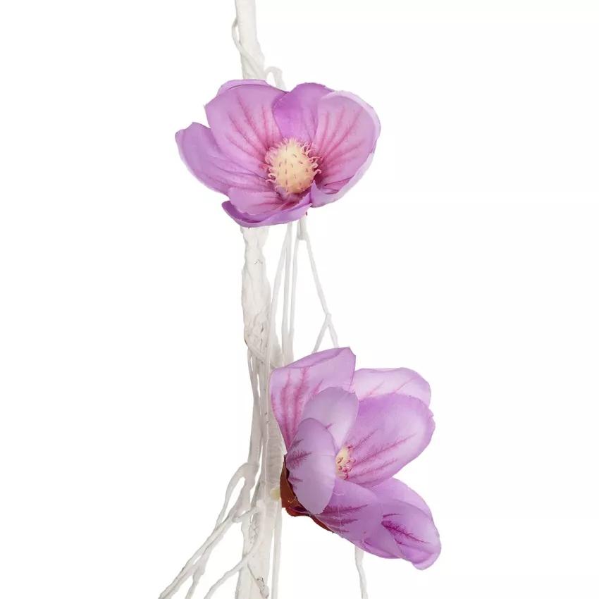 Τεχνητός Κήπος MAGNOLIA FLOWER VINE  Τεχνητό Διακοσμητικό Φυτό Λευκή & Ροζ Μανόλια Μ20 x Π20 x Υ300cm