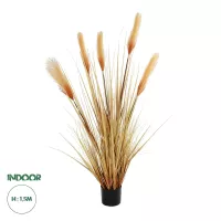 Τεχνητός Κήπος PAMPAS GRASS  Τεχνητό Διακοσμητικό Φυτό Μπεζ Πάμπας Μ90 x Π40 x Υ150cm