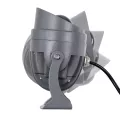 GLOBOSTAR® SPOTXENIA  Αρχιτεκτονικό Σποτ Φωτισμου με Αντιθαμβωτική Γρίλια LED 16W 1760lm 3° DC 24V Αδιάβροχο IP65 Θερμό Λευκό 2700K Dimmable - Bridgelux COB Chip - Γκρι Ανθρακί - Μ9 x Π9 x Υ12cm