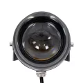 GLOBOSTAR® SPOTXENIA  Αρχιτεκτονικό Σποτ Φωτισμου με Αντιθαμβωτική Γρίλια LED 16W 1760lm 3° DC 24V Αδιάβροχο IP65 Θερμό Λευκό 2700K Dimmable - Bridgelux COB Chip - Γκρι Ανθρακί - Μ9 x Π9 x Υ12cm