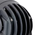 GLOBOSTAR® SPOTXENIA  Αρχιτεκτονικό Σποτ Φωτισμου με Αντιθαμβωτική Γρίλια LED 16W 1760lm 3° DC 24V Αδιάβροχο IP65 Θερμό Λευκό 2700K Dimmable - Bridgelux COB Chip - Γκρι Ανθρακί - Μ9 x Π9 x Υ12cm