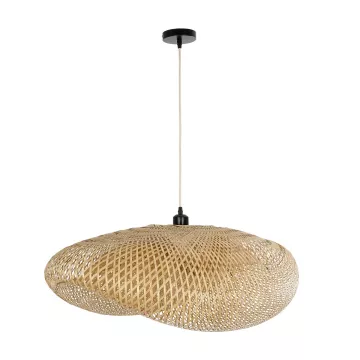 GLOBOSTAR® MEXICO  Boho Κρεμαστό Φωτιστικό Οροφής με Ντουί 1 x E27 AC 220-240V IP20 - Μπεζ - Μ85 x Π55 x Υ36cm