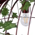 NEST  Vintage Κρεμαστό Φωτιστικό Φιγούρα Δίφωτο 2 x E27 IP20 Χάλκινο Μέταλλο με Πράσινο Πλαστικό - Μ73.6 x Π37.5 x Y38.5cm