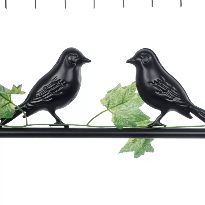NEST  Vintage Κρεμαστό Φωτιστικό Φιγούρα Τρίφωτο 3 x E27 IP20 Μαύρο Μέταλλο με Πράσινο Πλαστικό - Μ85.5 x Π37.5 x Y38cm