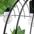 NEST  Vintage Κρεμαστό Φωτιστικό Φιγούρα Τρίφωτο 3 x E27 IP20 Μαύρο Μέταλλο με Πράσινο Πλαστικό - Μ85.5 x Π37.5 x Y38cm