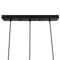 GLOBOSTAR® GLIND  Vintage Κρεμαστό Φωτιστικό Οροφής με Ντουί 3 x E27 AC 220-240V IP20 - Μαύρο - Μ55 x Π25 x Υ70cm