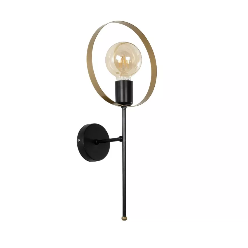 GLOBOSTAR® SOPA  Μοντέρνο Φωτιστικό Τοίχου - Απλίκα με Ντουί 1 x E27 AC 220-240V IP20 - Μαύρο - Μ23 x Π15 x Υ51cm