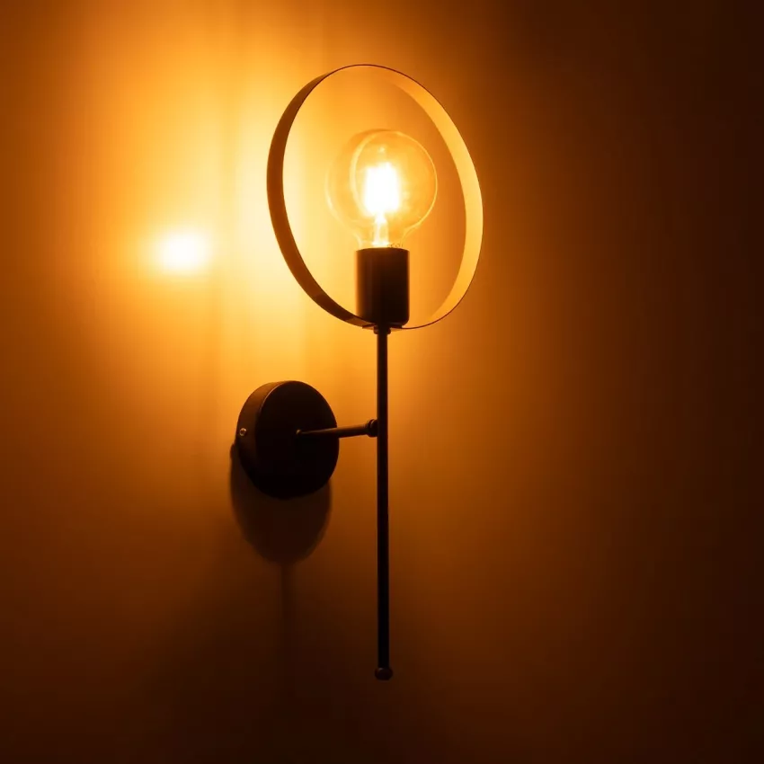 GLOBOSTAR® SOPA  Μοντέρνο Φωτιστικό Τοίχου - Απλίκα με Ντουί 1 x E27 AC 220-240V IP20 - Μαύρο - Μ23 x Π15 x Υ51cm