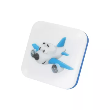 KIDDO  Παιδικό Φωτιστικό Νυκτός LED 1W 95lm 360° AC220-240V IP20 Ψυχρό Λευκό 6000K - Μ5.5 x Π5.5 x Υ8cm