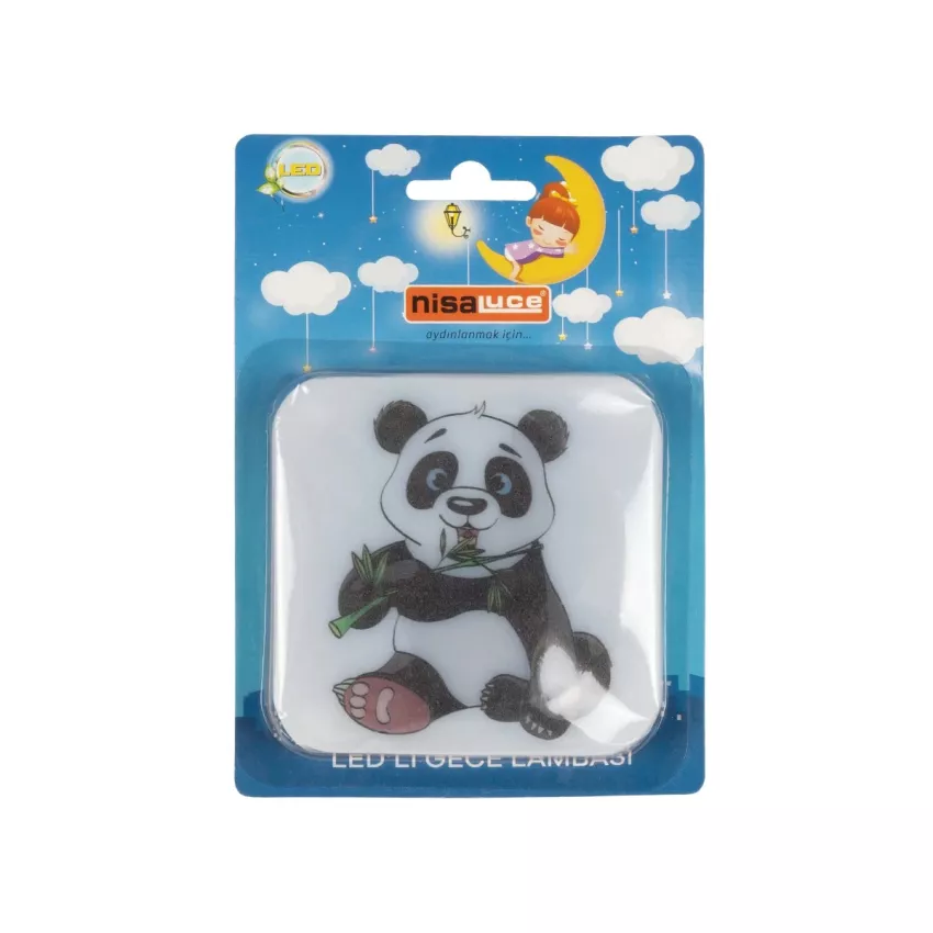 KIDDO  Παιδικό Φωτιστικό Νυκτός LED 1W 95lm 360° AC220-240V IP20 Ψυχρό Λευκό 6000K - Μ5.5 x Π5.5 x Υ8cm