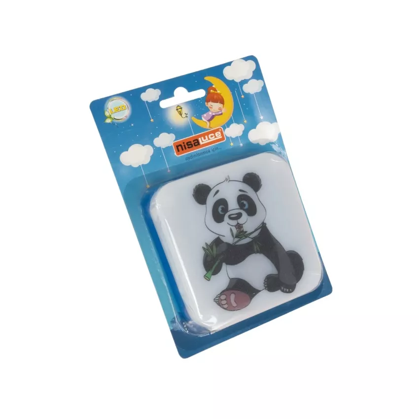 KIDDO  Παιδικό Φωτιστικό Νυκτός LED 1W 95lm 360° AC220-240V IP20 Ψυχρό Λευκό 6000K - Μ5.5 x Π5.5 x Υ8cm