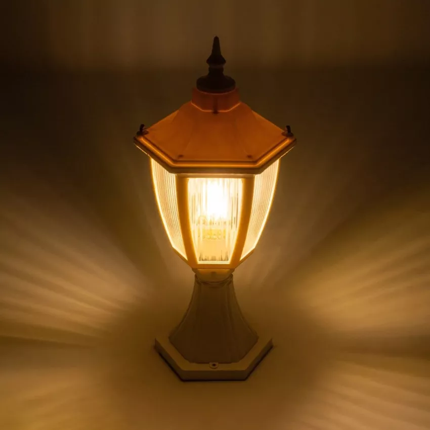 ENGLAND Vintage Επιδαπέδιο Φωτιστικό Φαναράκι Μονόφωτο 1 x E27 IP44 Λευκό Πλαστικό - Μ20 x Π20 x Υ45cm ENGLAND Vintage Επιδαπέδιο Φωτιστικό Φαναράκι Μονόφωτο 1 x E27 IP44 Λευκό Πλαστικό - Μ20 x Π20 x Υ45cm