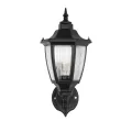 ENGLAND  Vintage Επιτοίχιο Φωτιστικό Φαναράκι Μονόφωτο 1 x E27 IP44 Μαύρο Πλαστικό - Μ20 x Π20 x Υ30cm
