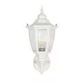 ENGLAND  Vintage Επιτοίχιο Φωτιστικό Φαναράκι Μονόφωτο 1 x E27 IP44 Λευκό Πλαστικό - Μ20 x Π20 x Υ30cm