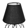SHAPE  Μοντέρνο Eπιτραπέζιο Φωτιστικό Μονόφωτο 1 x E27 IP20 Μαύρο Μέταλλο με Μαύρο Ύφασμα - Μ40 x Π40 x Υ27cm
