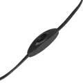 SHAPE  Μοντέρνο Eπιτραπέζιο Φωτιστικό Μονόφωτο 1 x E27 IP20 Μαύρο Μέταλλο με Μαύρο Ύφασμα - Μ40 x Π40 x Υ27cm