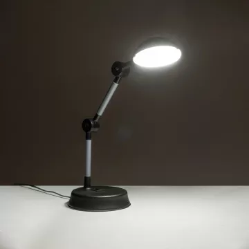 Μοντέρνο Επιτραπέζιο Φωτιστικό LED 6W 540lm 360° AC220-240V IP20 Ψυχρό Λευκό 6000K Μαύρο Πλαστικό - Μ20 x Π14.5 xΥ33cm