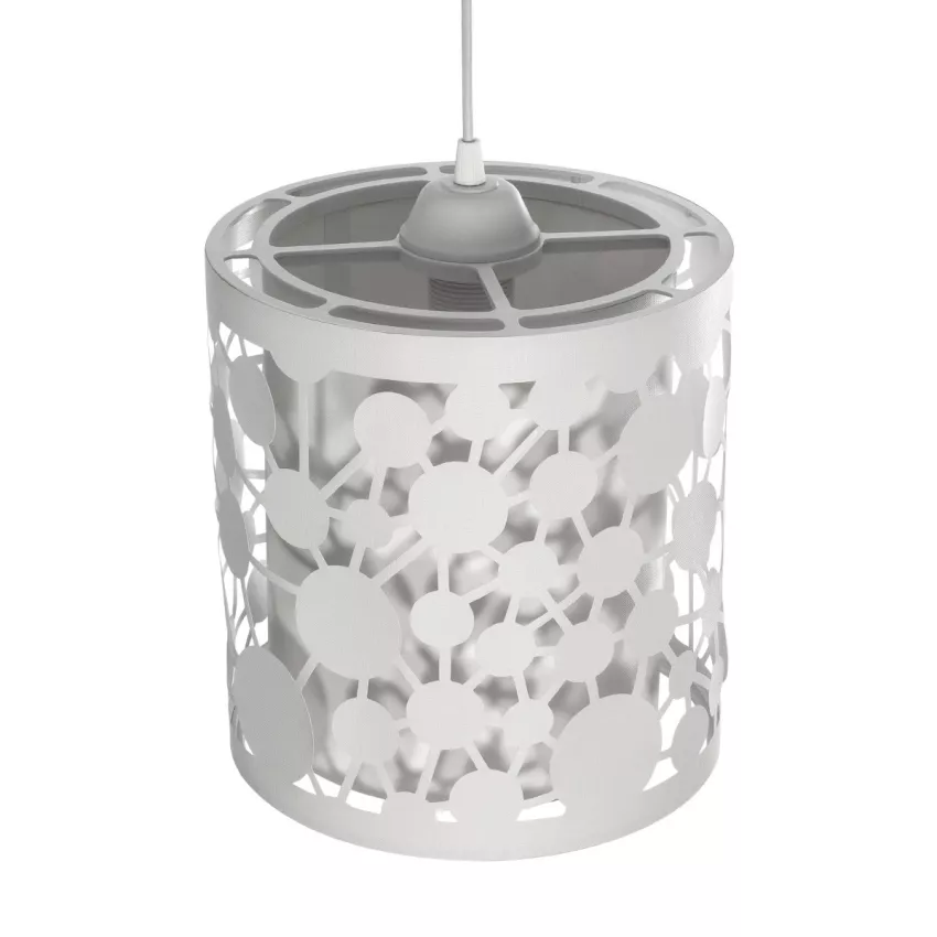 PETAL  Μοντέρνο Κρεμαστό Φωτιστικό Καπέλο Μονόφωτο 1 x E27 IP20 Λευκό Πλαστικό - Μ23.5 x Π23.5 x Υ76cm