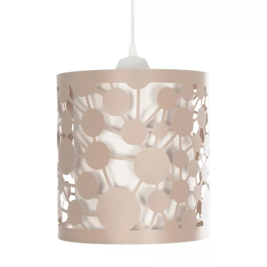 PETAL  Μοντέρνο Κρεμαστό Φωτιστικό Καπέλο Μονόφωτο 1 x E27 IP20 Ροζ Πλαστικό - Μ23.5 x Π23.5 x Υ76cm