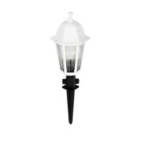 VITRO  Vintage Καρφωτό Φωτιστικό Φαναράκι Μονόφωτο 1 x E27 IP44 Λευκό Πλαστικό Σώμα - Μ16 x Π16 x Υ51cm