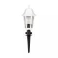 VITRO  Vintage Καρφωτό Φωτιστικό Φαναράκι Μονόφωτο 1 x E27 IP44 Λευκό Πλαστικό Σώμα - Μ16 x Π16 x Υ51cm