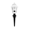 VITRO  Vintage Καρφωτό Φωτιστικό Φαναράκι Μονόφωτο 1 x E27 IP44 Λευκό Πλαστικό Σώμα - Μ16 x Π16 x Υ51cm