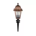 SOLME  Vintage Καρφωτό Φωτιστικό Φαναράκι Μονόφωτο 1 x E27 IP44 Χάλκινο Πλαστικό Σώμα - Μ15 x Π15 x Υ50cm