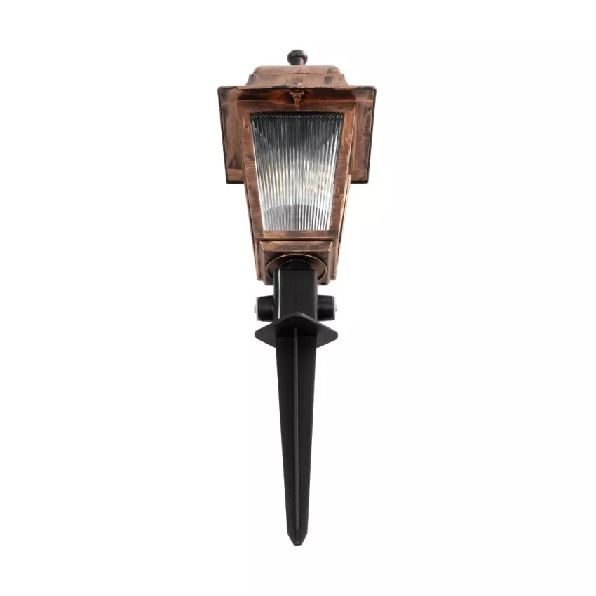 SOLME  Vintage Καρφωτό Φωτιστικό Φαναράκι Μονόφωτο 1 x E27 IP44 Χάλκινο Πλαστικό Σώμα - Μ15 x Π15 x Υ50cm