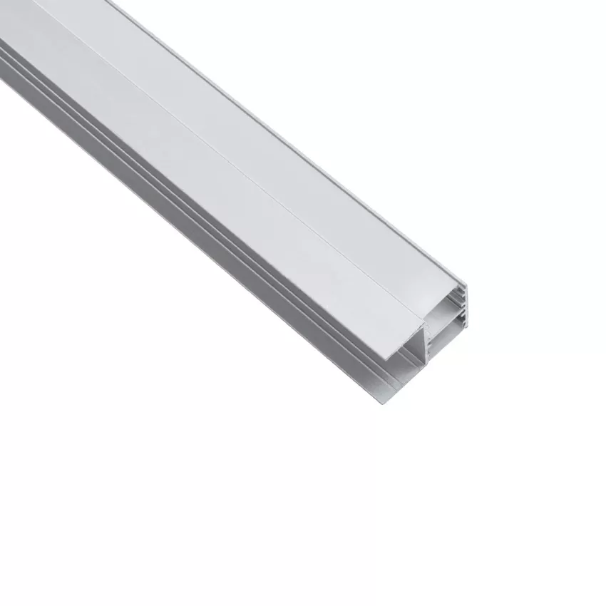 GLOBOSTAR® ALP-R-SHELF DODA Χωνευτό Προφίλ Αλουμινίου Ειδικό για Φωτισμό Ραφιού 18mm με Λευκό Γαλακτερό Πατητό Κάλυμμα για Ταινίες LED IP20 - Ασημί & Λευκό - Μ100 x Π1.5 x Υ2cm GLOBOSTAR® ALP-R-SHELF DODA Χωνευτό Προφίλ Αλουμινίου Ειδικό για Φωτισμό Ραφιού 18mm με Λευκό Γαλακτερό Πατητό Κάλυμμα για Ταινίες LED IP20 - Ασημί & Λευκό - Μ100 x Π1.5 x Υ2cm