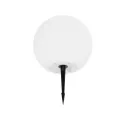 GLOBOSTAR® GARDENGLOW  Μοντέρνο Φωτιστικό Κήπου Μπάλα με IR Ασύρματο Χειριστήριο LED 3W 240lm 360° DC 5V με USB-C με Ενσωματωμένο Φωτοβολταϊκό Panel 6V 1W & Επαναφορτιζόμενη Μπαταρία Li-ion 3.7V 2x18650 1400mAh Αδιάβροχο IP54 Πολύχρωμο RGBW Dimmable -