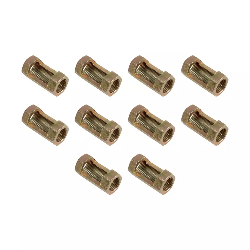 GLOBOSTAR® PIPEADAPT  Μεταλλικός DIY Σύνδεσμος για Ολόπασους Σωλήνες Φωτιστικών - Μ1.3 x Π1.3 x Υ3cm - Πακέτο 10 Τεμαχίων