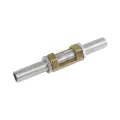 GLOBOSTAR® PIPEADAPT  Μεταλλικός DIY Σύνδεσμος για Ολόπασους Σωλήνες Φωτιστικών - Μ1.3 x Π1.3 x Υ3cm - Πακέτο 10 Τεμαχίων