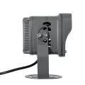 GLOBOSTAR® FLOODXENA  Προβολέας Σποτ Wall Washer LED 12W 1380lm 10° AC 220-240V Αδιάβροχο IP65 Φυσικό Λευκό 4500K - Bridgelux SMD Chip - Γκρι Ανθρακί Ματ - Μ13.5 x Π11.5 x Υ15cm