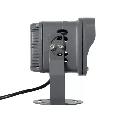 GLOBOSTAR® FLOODXENA  Προβολέας Σποτ Wall Washer LED 12W 1380lm 10° AC 220-240V Αδιάβροχο IP65 Φυσικό Λευκό 4500K - Bridgelux SMD Chip - Γκρι Ανθρακί Ματ - Μ13.5 x Π11.5 x Υ15cm
