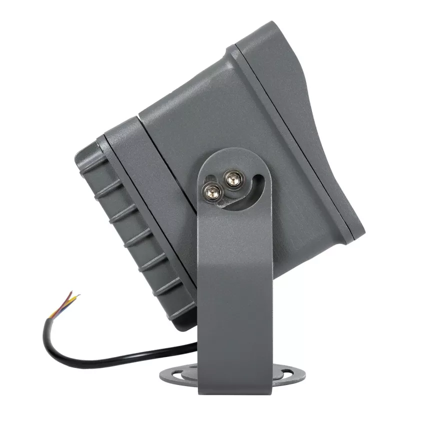 GLOBOSTAR® FLOODXENA  Προβολέας Σποτ Wall Washer LED 24W 2760lm 10° AC 220-240V Αδιάβροχο IP65 Φυσικό Λευκό 4500K - Bridgelux SMD Chip - Γκρι Ανθρακί - Μ18 x Π13.5 x Υ18cm