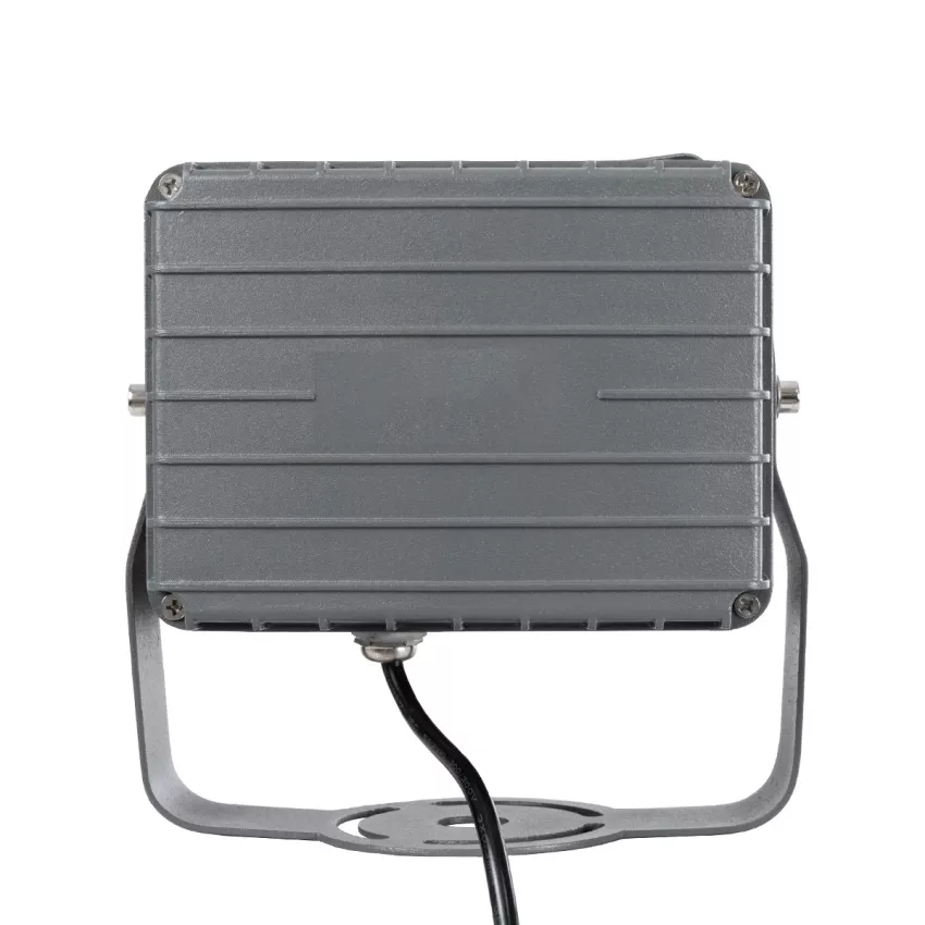 GLOBOSTAR® FLOODXENA  Προβολέας Σποτ Wall Washer LED 24W 2760lm 10° AC 220-240V Αδιάβροχο IP65 Φυσικό Λευκό 4500K - Bridgelux SMD Chip - Γκρι Ανθρακί - Μ18 x Π13.5 x Υ18cm