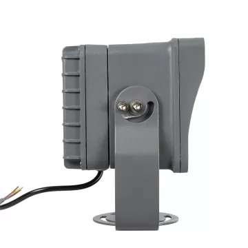 GLOBOSTAR® FLOODXENA  Προβολέας Σποτ Wall Washer LED 24W 2040lm 10° AC 220-240V Αδιάβροχο IP65 Μπλε - Bridgelux SMD Chip - Γκρι Ανθρακί - Μ18 x Π12 x Υ18cm