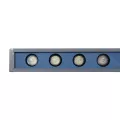 GLOBOSTAR® WASHERMARGO  Μπάρα Φωτισμού Wall Washer LED 24W 2880lm 30° DC 24V Αδιάβροχο IP66 Ψυχρό Λευκό 6000K Dimmable - Bridgelux SMD Chip - Γκρι Ανθρακί - Μ100 x Π8.5 x Υ4cm