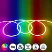 OVALE 120° Degree Neon Flex Epistar LED SMD 5050 1m 18W/m 60LED/m 1260lm/m 120° DC 230V Αδιάβροχη IP68 RGB Dimmable Μ100 x Π2.6 x Υ1.7cm