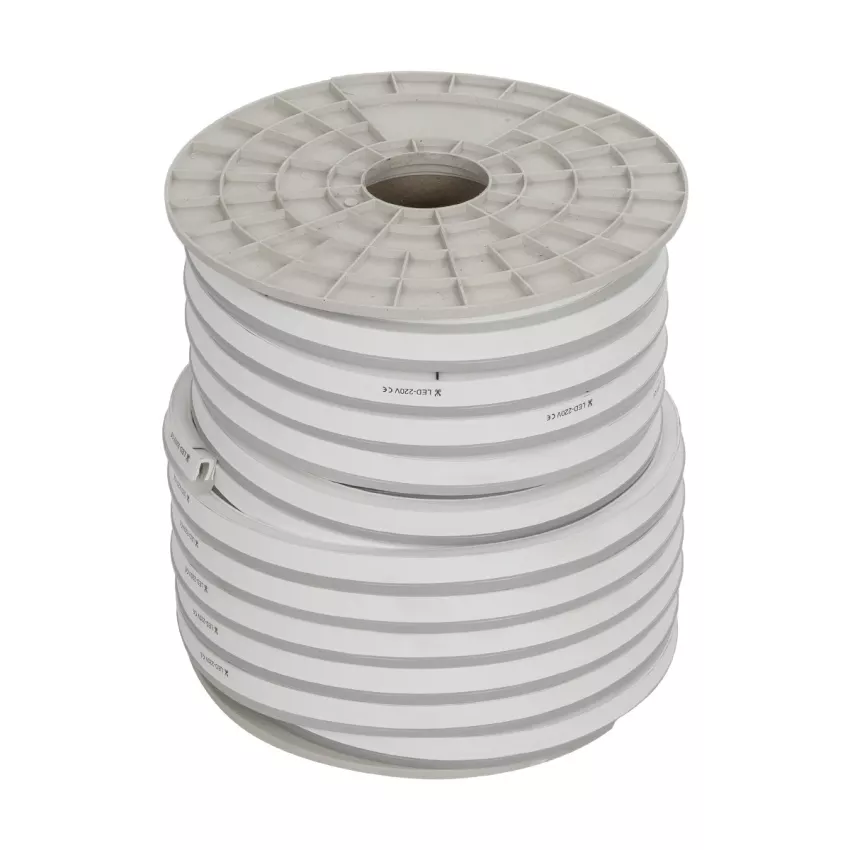 OVALE 120° Degree Neon Flex Epistar LED SMD 5050 1m 18W/m 60LED/m 1260lm/m 120° DC 230V Αδιάβροχη IP68 RGB Dimmable Μ100 x Π2.6 x Υ1.7cm