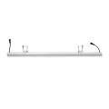 GLOBOSTAR® WASHERMOZA  Μπάρα Φωτισμού Wall Washer LED 48W 4080lm 10-30° DC 24V Αδιάβροχο IP66 Πολύχρωμο RGB Dimmable - Bridgelux SMD Chip - Γκρι Ανθρακί - Μ100 x Π8.5 x Υ4cm