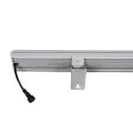 GLOBOSTAR® WASHERMOZA  Μπάρα Φωτισμού Wall Washer LED 48W 4080lm 10-30° DC 24V Αδιάβροχο IP66 Πολύχρωμο RGB Dimmable - Bridgelux SMD Chip - Γκρι Ανθρακί - Μ100 x Π8.5 x Υ4cm