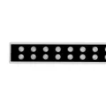 GLOBOSTAR® WASHERMOZA  Μπάρα Φωτισμού Wall Washer LED 48W 4080lm 10-30° DC 24V Αδιάβροχο IP66 Πολύχρωμο RGB Dimmable - Bridgelux SMD Chip - Γκρι Ανθρακί - Μ100 x Π8.5 x Υ4cm