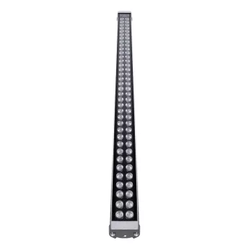 GLOBOSTAR® WASHERMOZA  Μπάρα Φωτισμού Wall Washer LED 72W 7920lm 10-30° DC 24V Αδιάβροχο IP66 Θερμό Λευκό 2700K Dimmable - Bridgelux SMD Chip - Γκρι Ανθρακί - Μ100 x Π7.4 x Υ7cm