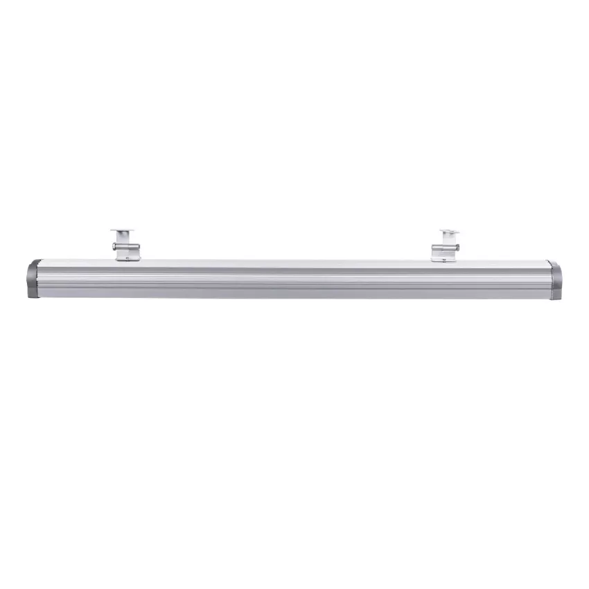 GLOBOSTAR® WASHERMOZA  Μπάρα Φωτισμού Wall Washer LED 72W 7920lm 10-30° DC 24V Αδιάβροχο IP66 Θερμό Λευκό 2700K Dimmable - Bridgelux SMD Chip - Γκρι Ανθρακί - Μ100 x Π7.4 x Υ7cm
