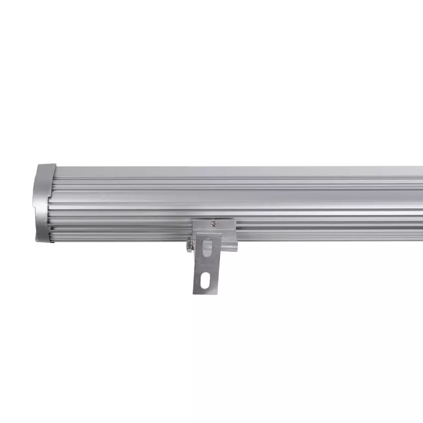 GLOBOSTAR® WASHERMOZA  Μπάρα Φωτισμού Wall Washer LED 72W 7920lm 10-30° DC 24V Αδιάβροχο IP66 Θερμό Λευκό 2700K Dimmable - Bridgelux SMD Chip - Γκρι Ανθρακί - Μ100 x Π7.4 x Υ7cm