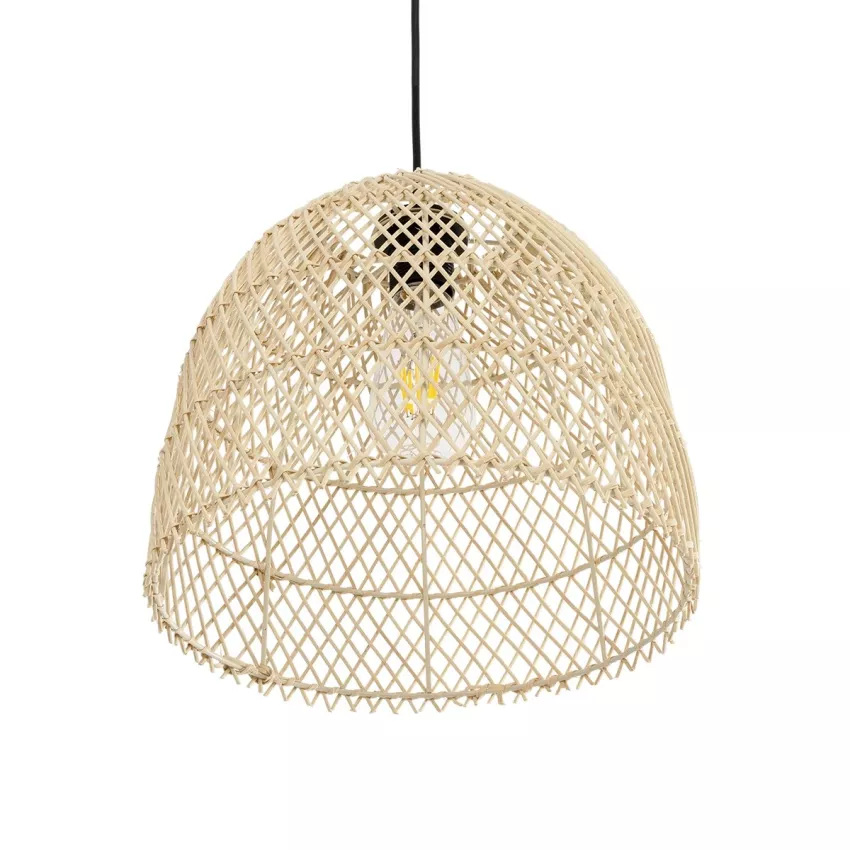 GLOBOSTAR® CESTINO  Boho Κρεμαστό Φωτιστικό Οροφής Μονόφωτο 1 x E27 AC 220-240V IP20 Μπεζ - Μ30 x Π30 x Υ25cm