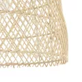 GLOBOSTAR® CESTINO  Boho Κρεμαστό Φωτιστικό Οροφής Μονόφωτο 1 x E27 AC 220-240V IP20 Μπεζ - Μ30 x Π30 x Υ25cm