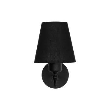 GLOBOSTAR® ELEGANTE  Μοντέρνο Φωτιστικό Τοίχου - Απλίκα με Ντουί 1 x E27 AC 220-240V IP20 - Μαύρο - Μ14 x Π22 x Υ24cm